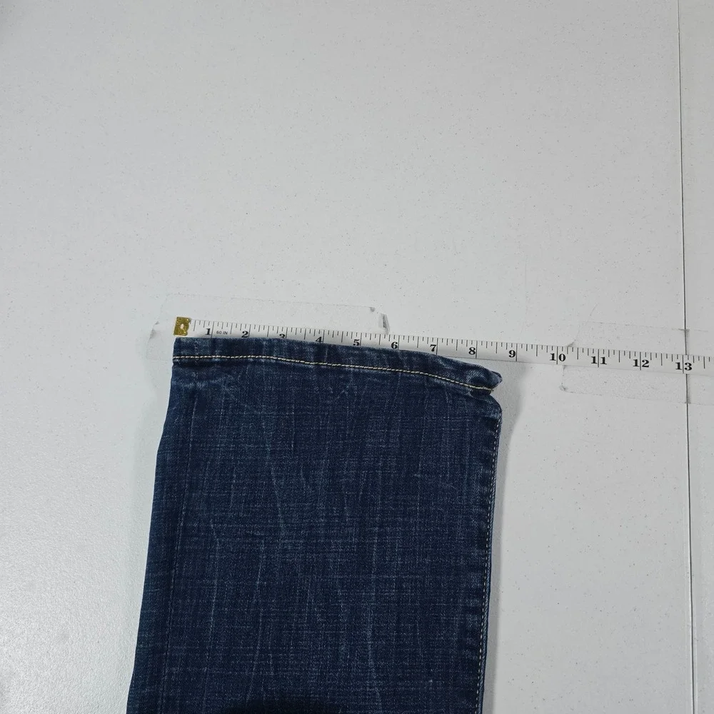 BKE Payton Bootcut Jeans Womens 27L Dark Wash Whiskered Denim 12614‎